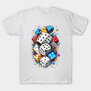 Dice Cascade - A Playful Array of Luck T-Shirt